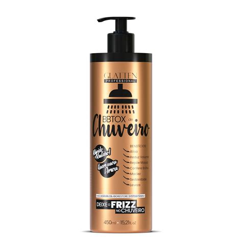 Bbtox de Chuveiro 450ml Frete Grátis Glatten Professional