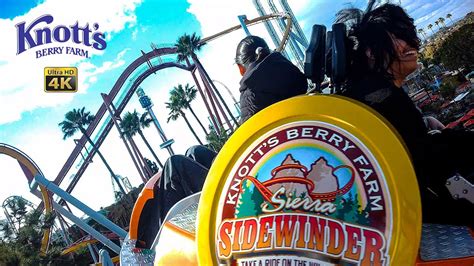 2024 Sierra Sidewinder Spinning Roller Coaster On Ride 4k Pov Knotts