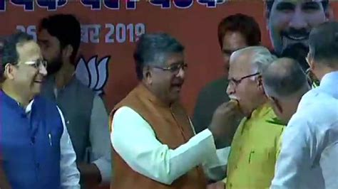 Live Ml Khattar To Take Oath As Haryana Cm For His Second Term At 215