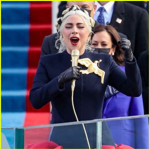 Lady Gaga Performs the National Anthem at Presidential Inauguration ...