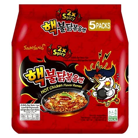 Острая корейская лапша быстрого приготовления Samyang Buldak x Spicy Extreme Hot Chicken Flavor