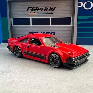 Hot Wheels Toyota Supra Red Mainline With Custom Real Rider Wheel Swap Etsy