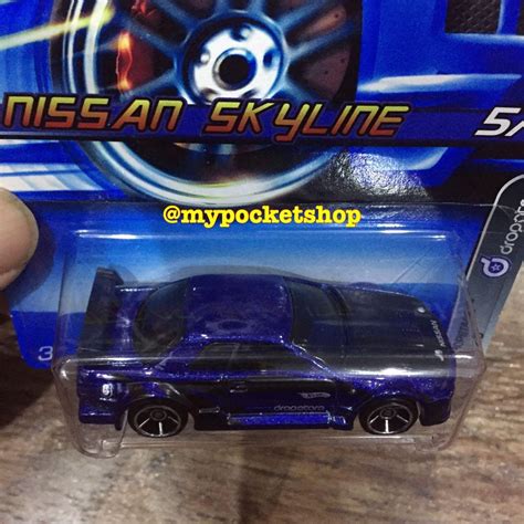 RESERVED Hot Wheels NISSAN SKYLINE GT R R Metalflake Dark Blue Hotwheels Dropstars