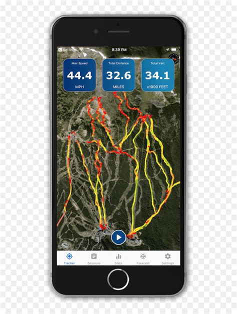 Weather App Ski Tracker Snow Forecast - Smartphone, HD Png Download - vhv