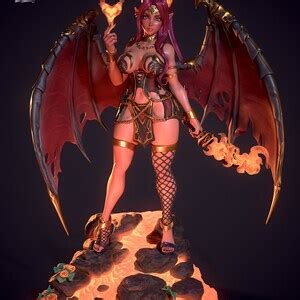 Voxlyn Clothed Or Nude Resin 3D Printed Pinup Ronin Arts Workshop Etsy