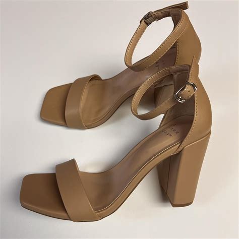 Womens Nude Block Heels A New Day WOMENS 7 3 Depop