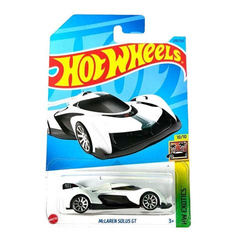 HKG Машинка игрушка Hot Wheels металлическая коллекционная McLaren Solus GT белый купить с