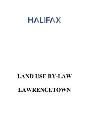 Fillable Online Municipal Planning Strategy And Land Use By Law Fax