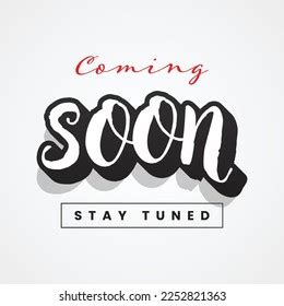 Coming Soon Background Illustration Template Design Stock Vector ...