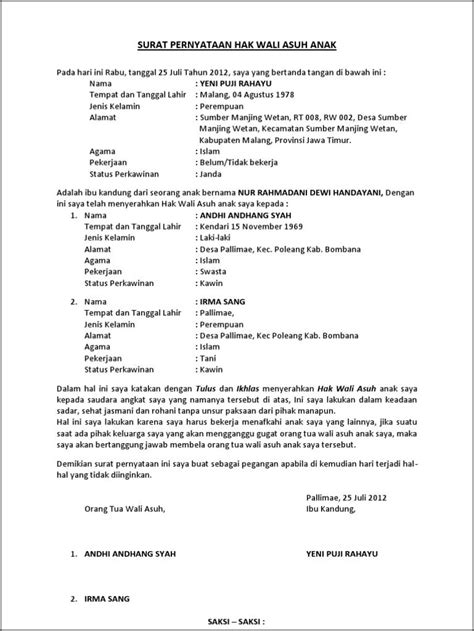 Contoh Surat Penyerahan Tanah Kepada Anak Madilynntarodavid