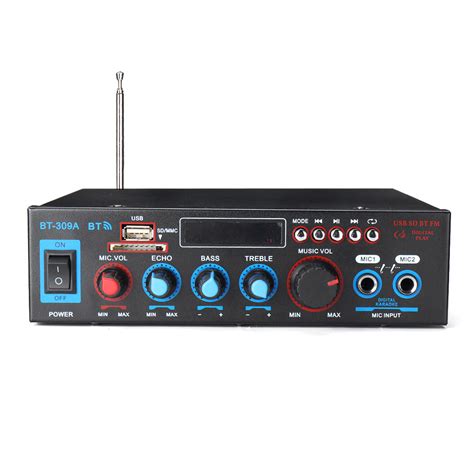 BT-309A 220V 800W 2CH Home Stereo bluetooth Amplifier Support USB FM A ...