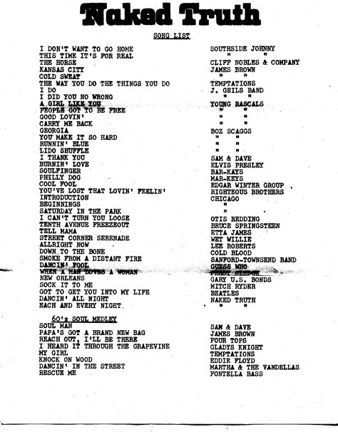 Steve Smith The Nakeds Naked Truth