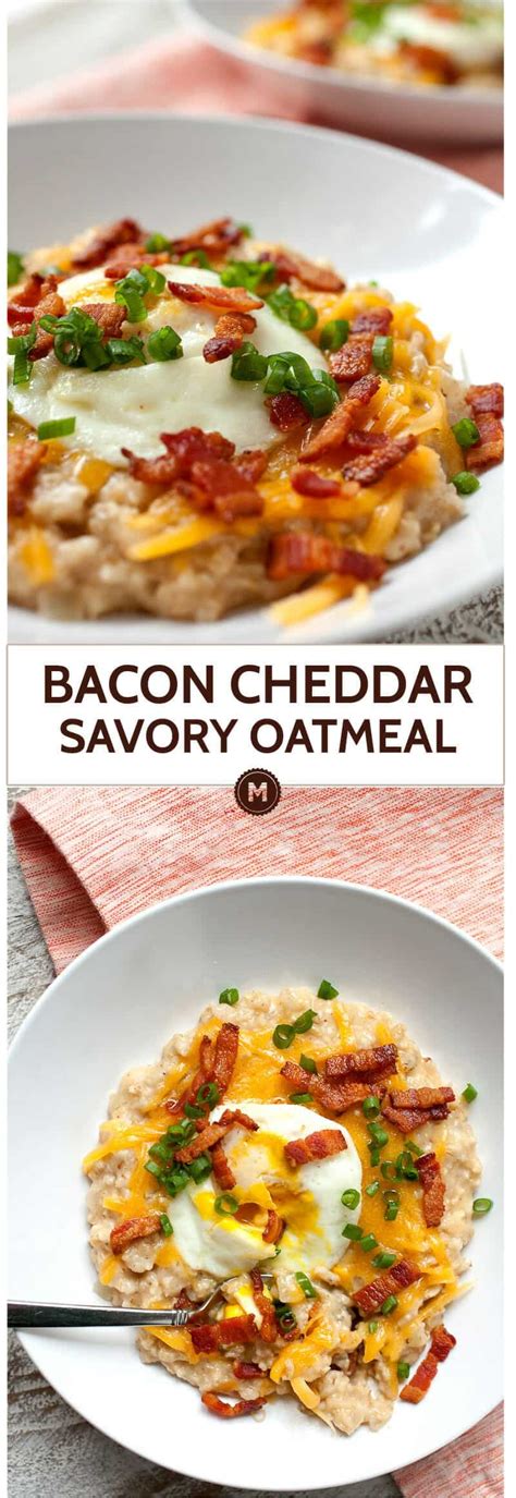 Savory Cheesy Bacon Oatmeal Recipe Crunch Time Kitchen