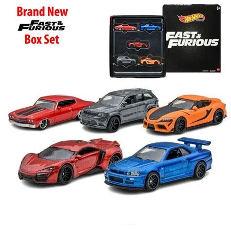 Jual HOT WHEELS Fast Furious Collector BOX SET NISSAN SKYLINE R34 Supra Kota Denpasar