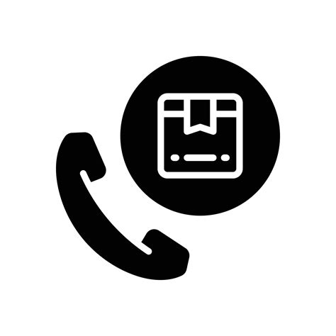 Phone Call Glyph Icon Vector Icon For Your Website Mobile