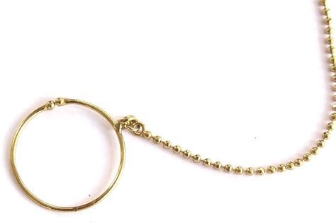 Glamorous Collection Gold Plain Bollywood Ethnic Bridal Wedding Nose