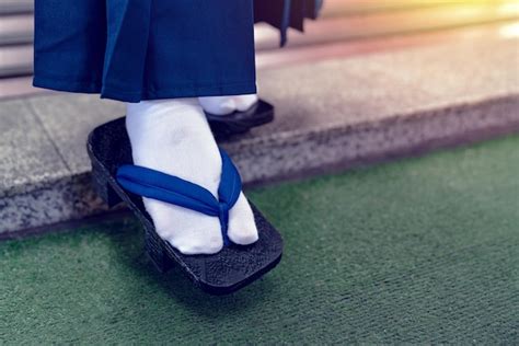 Premium Photo | Sandals wooden shoes of traditional japanese