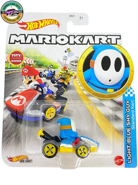 Light Blue Shy Guy Standard Kart Mario Kart Hot Wheels Etsy