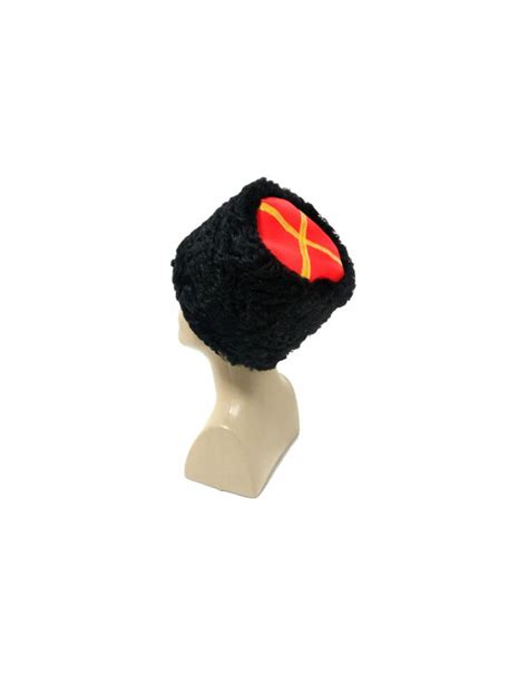 Papakha Hat Cossack Black Astrakhan Fur