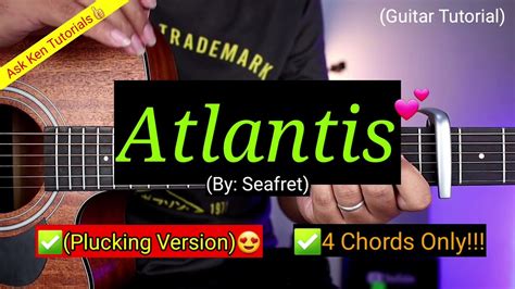 Atlantis Seafret 😍 Super Easy Chords Plucking Tutorial Chords