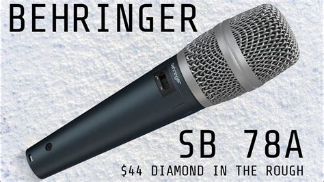 Behringer SB 78A Handheld Condenser Microphone Test / Review - $44 ...