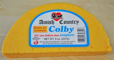 Low Sodium Colby Longhorn 8 Oz Williams Cheese