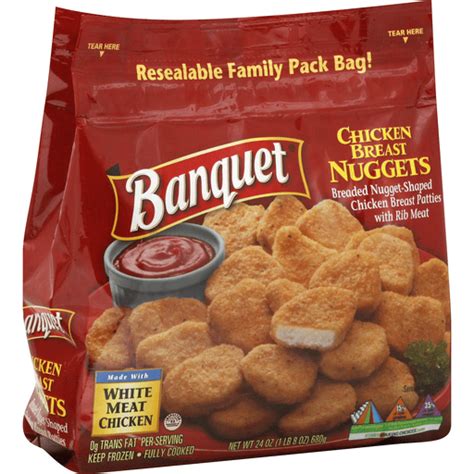 Banquet Chicken Breast Nuggets, Family Pack | Frozen Chicken | VG's Grocery