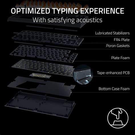 Razer Blackwidow V Wired Orange Switch Gaming Keyboard With Hot Swappable Design White