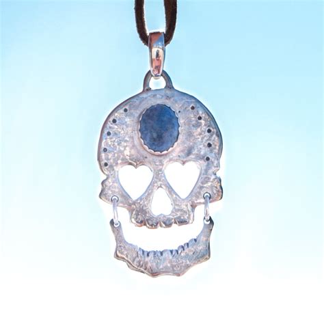 Silver Laughing Day Of the Dead Pendant | Bamtastic Silver