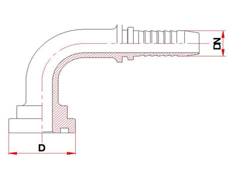 90O FLANŞLI RAKORLAR F 603 - İhtiyar Hidrolik | 0216 364 92 01