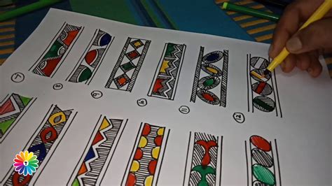 Madhubani Painting Border Design For Beginners Design Talk