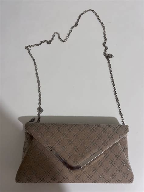 SM Woman Beige And Nude Clutch With Strap On Carousell