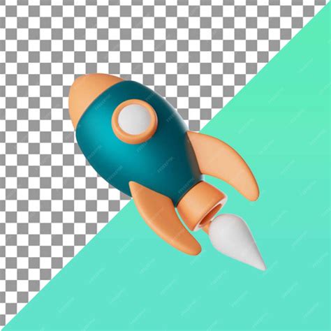 Premium Psd 3d Space Rocket