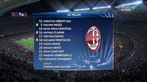 futbol champions league  vuelta fc barcelona  ac milan