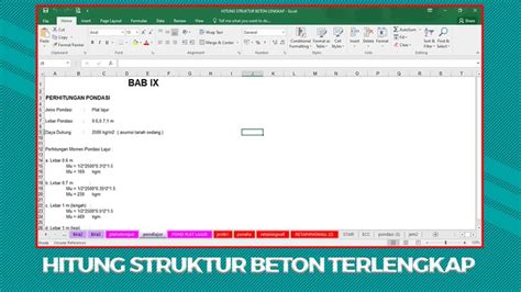 Perhitungan Struktur Beton Bertulang Xls Download Angela Lambert