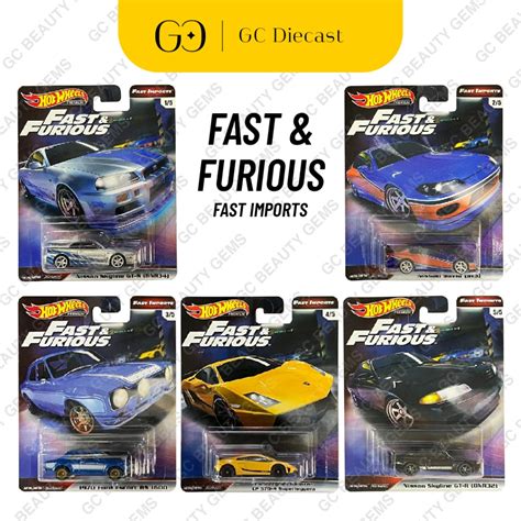 Ready Stock Hot Wheels Premium Fast Furious Fast Import Bundle With Box Shopee Malaysia