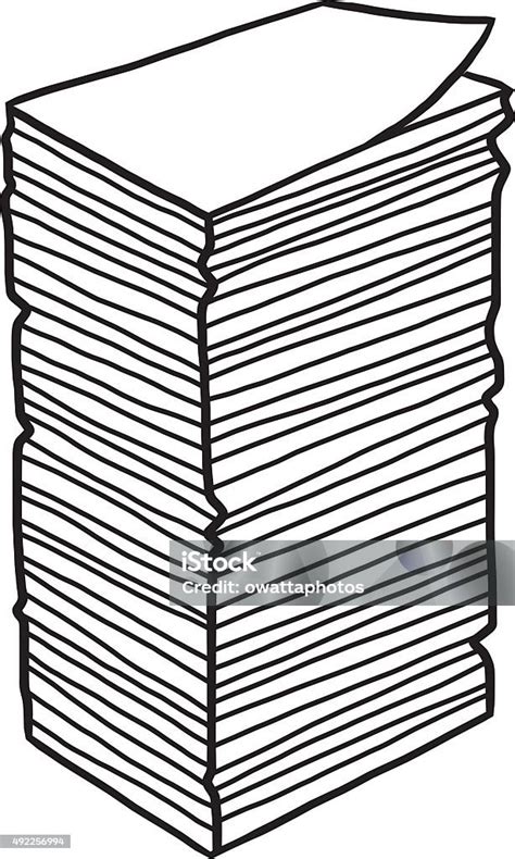 Tumpukan Kertas Baru Ilustrasi Stok Unduh Gambar Sekarang Buku