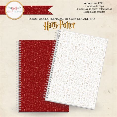 Capa De Caderno Harry Potter Para Imprimir - -ARTE CAPA DE CADERNO HARRY POTTER