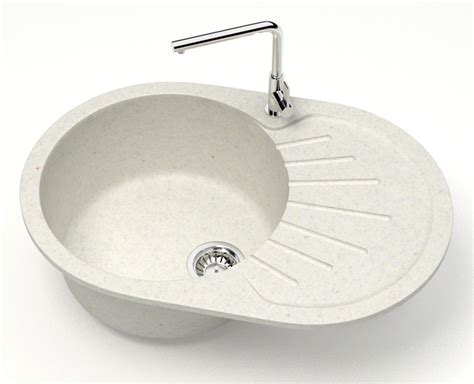 Кухонная мойка AZARIO Flora 730x450x215 искусственный мрамор, цвет ...