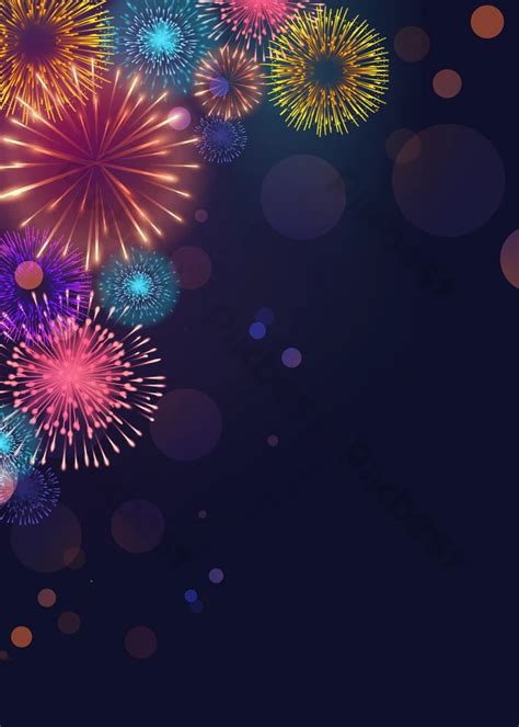 New Year Fireworks Background Colorful | PSD Backgrounds Free Download