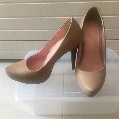 Zapatilla Zapato Andrea 12217 Nude Tacón Piel Mercado Libre