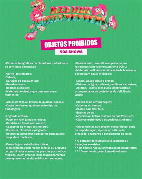 RED HOT Tudo o que você precisa saber sobre o show do RED HOT CHILI PEPPERS que acontece hoje