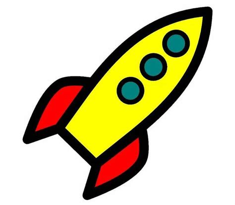 Картинка ракеты для детей цветная