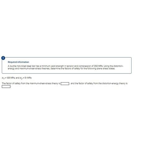 Solved Required InformationA Ductlie Hot Rolled Steel Bar Chegg