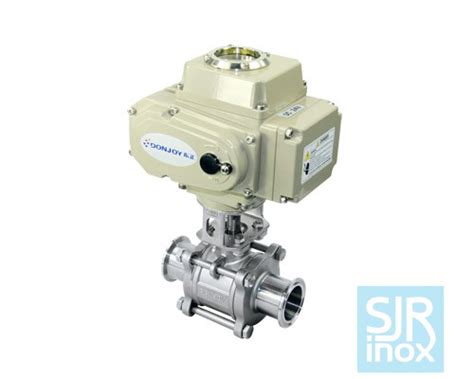 Шаровой клапан прямого действия с электрическим приводом - SJR INOX