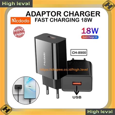 Jual Mcdodo Adaptor Kepala Charger Infinix Hot S Fast Charging W A Qc Shopee Indonesia