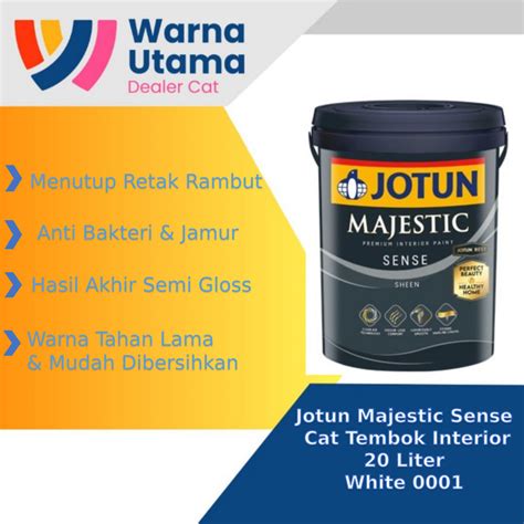 Jual Jotun Majestic Sense Cat Tembok Interior 20 Liter White 0001