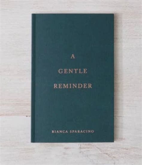 A Gentle Reminder By Bianca Sparacino Self Help Book Etsy