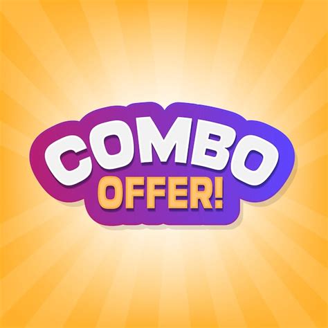 Premium Vector Combo Offer Vector Icon And Badge Design
