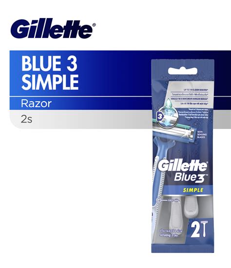 Gillette Blue Simple 3 2X1S - Rose Pharmacy Medicine Delivery